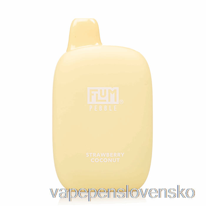 Flum Pebble 6000 Jednorazový Jahodový Kokosový Vape Bez Nikotinu